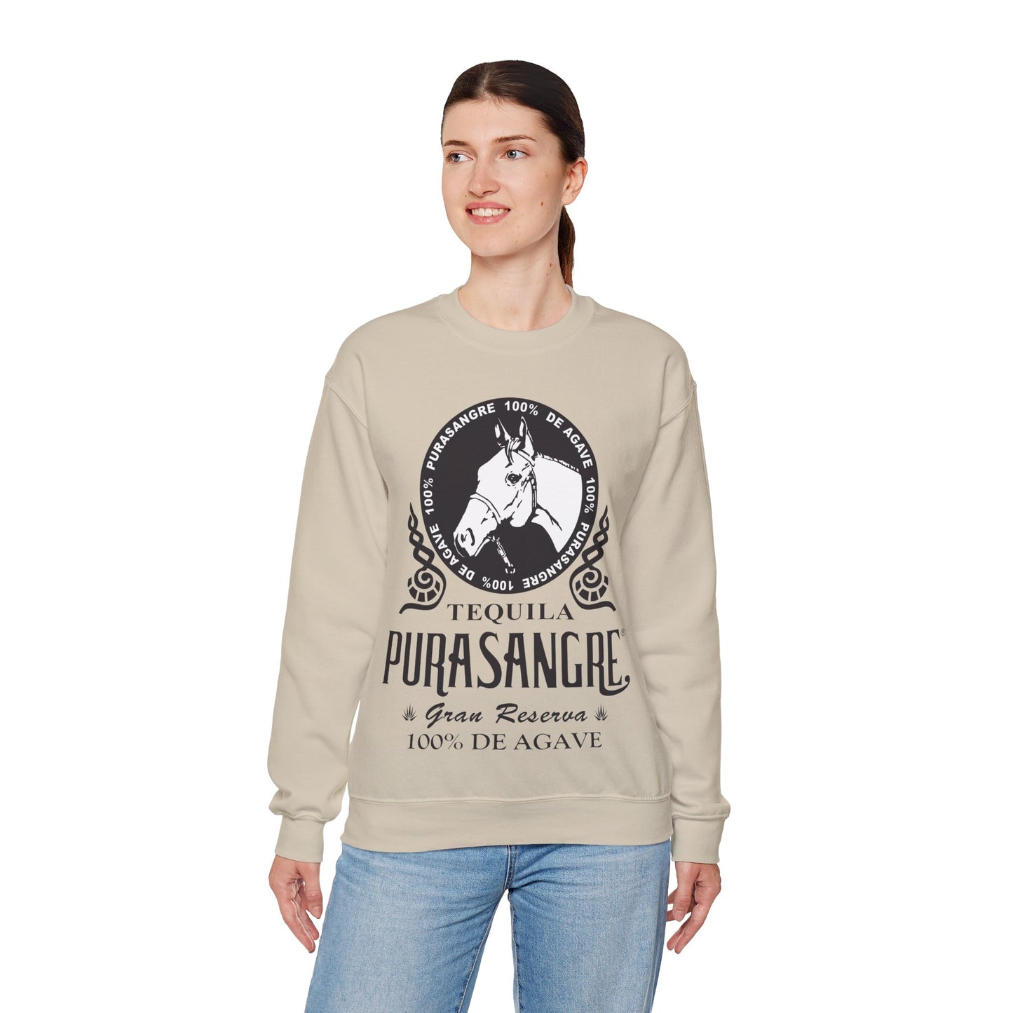 Purasangre Tequila Gilden 18000 Crewneck Sweatshirt with Front Logo