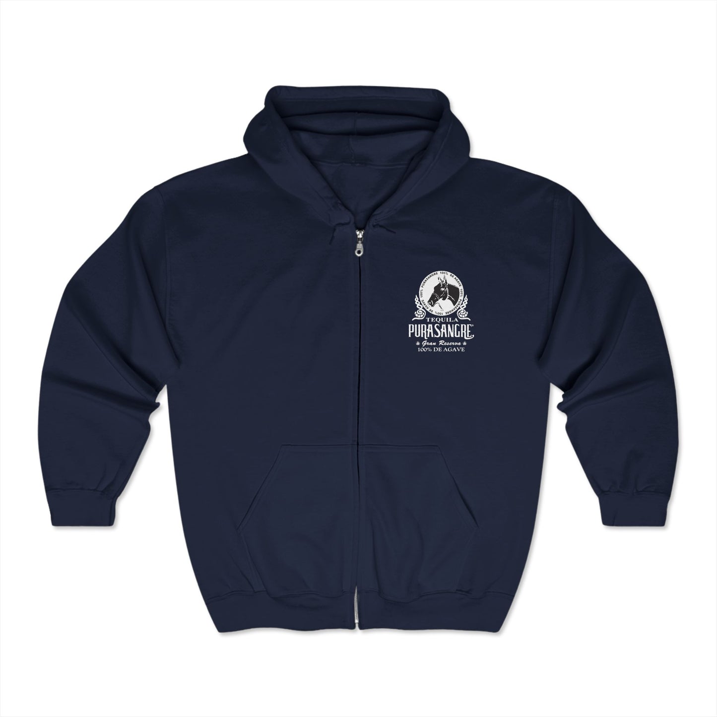 Purasangre Tequila Gildan 18600 Zip-Up Hooded Sweatshirt