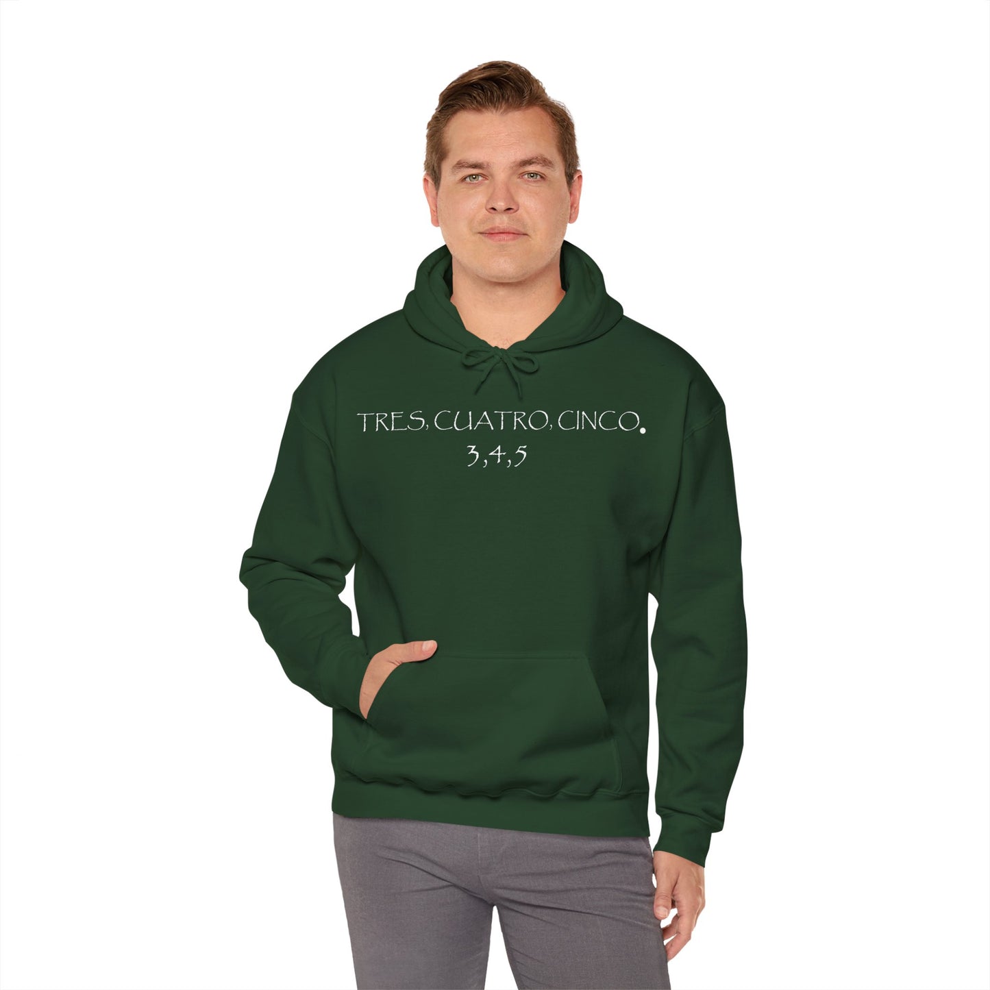 Tres, Cuatro, Cinco Tequila Gilden 18500 Hoodie with Front Logo