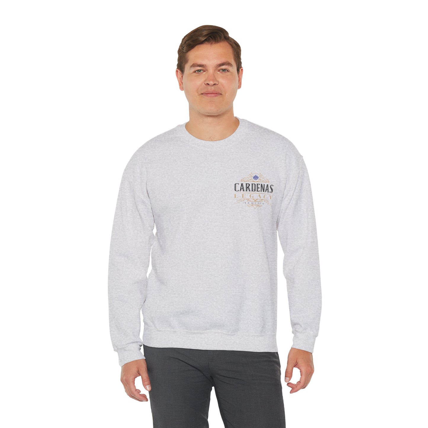 Cardenas Legacy Tequila Gilden 18000 Crewneck Sweatshirt with Front and Back Logo