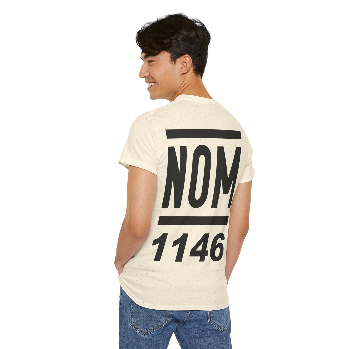 NOM 1146 Short Sleeve Gildan 5000 T-Shirt with Front and Back Logo