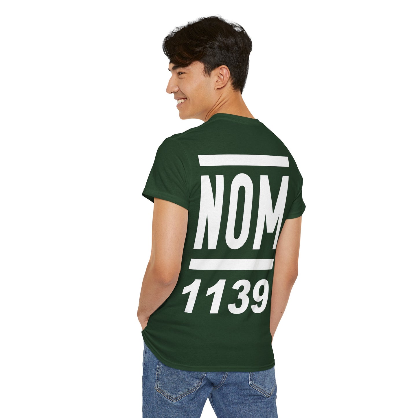 NOM 1139 Short Sleeve Gildan 5000 T-Shirt with Front and Back Logo