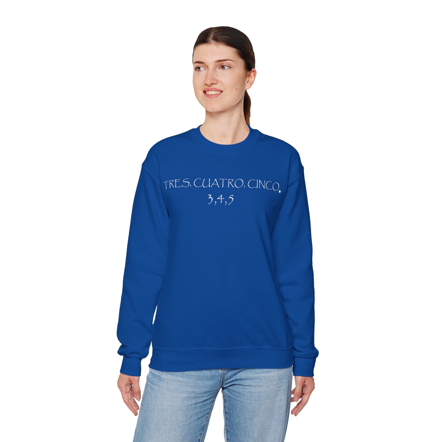 Tres, Cuatro, Cinco Tequila Gilden 18000 Crewneck Sweatshirt with Front Logo