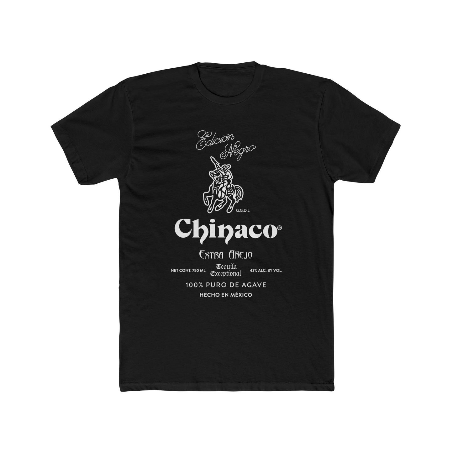 Chinaco Tequila Retro Short Sleeve Next Level 3600 T-Shirt with Front Logo