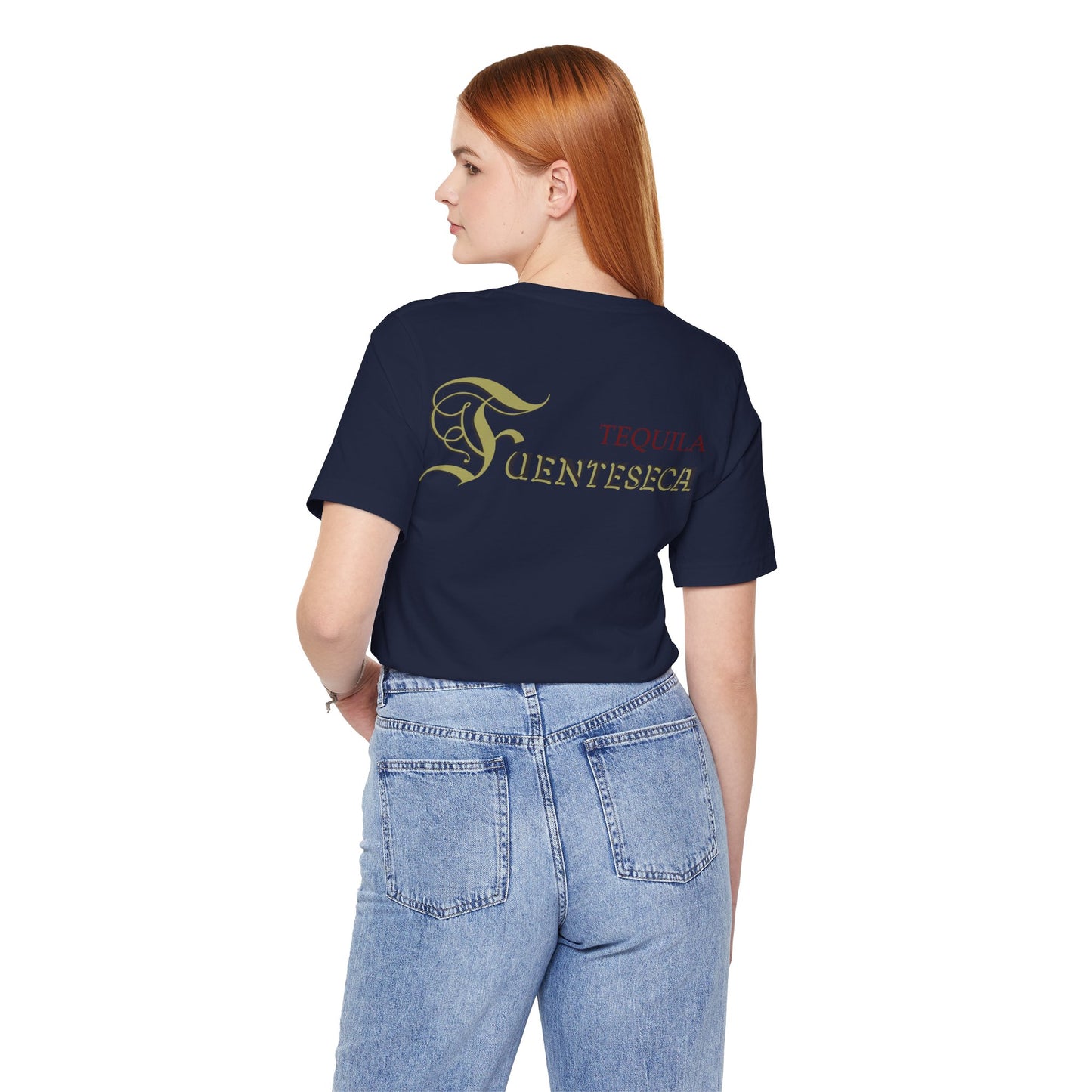 Fuenteseca Tequila Short Sleeve Bella+Canvas 3001 T-Shirt with Front and Back Logo