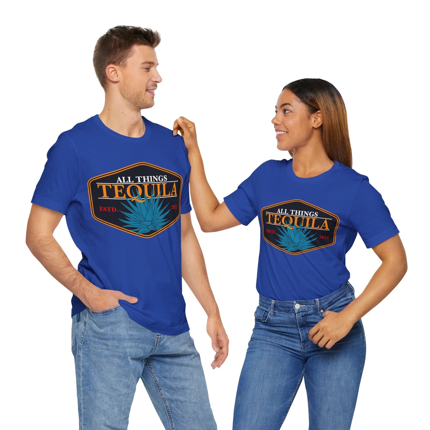 All Things Tequila Short Sleeve Bella+Canvas 3001 T-Shirt with Front Logo