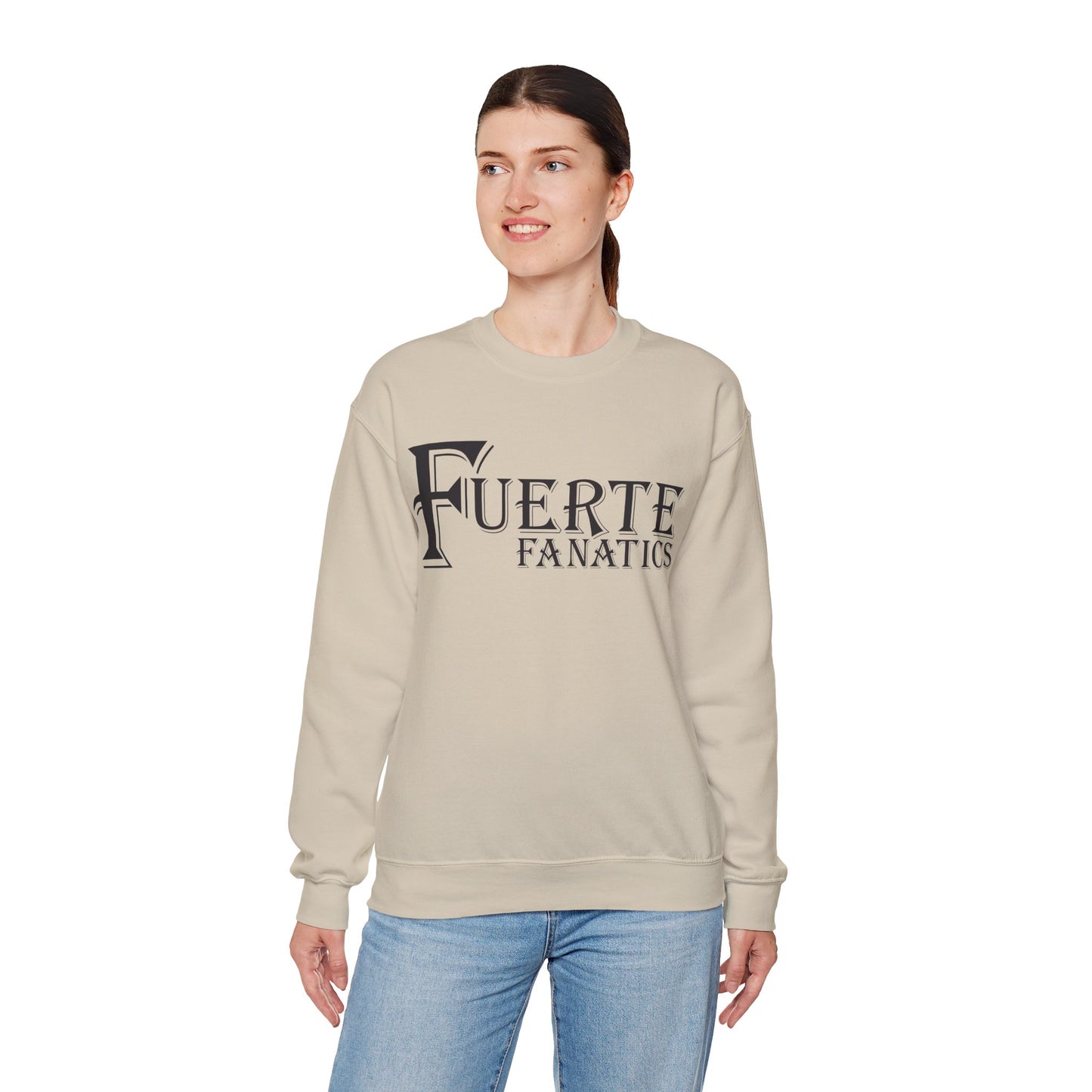 Fuerte Fanatics Gilden 18000 Crewneck Sweatshirt with Front Logo