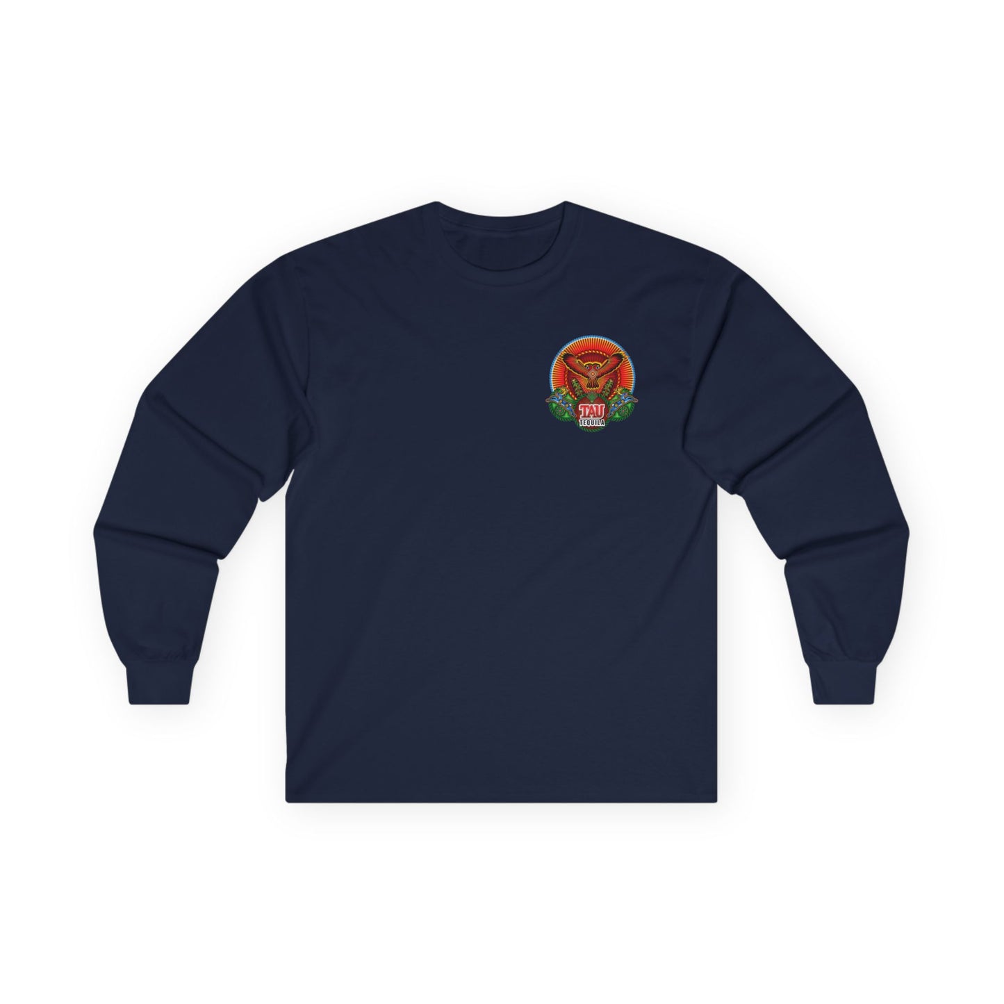 Tau Tequila Long Sleeve Gildan 2400 T-Shirt with Front and Back Logo