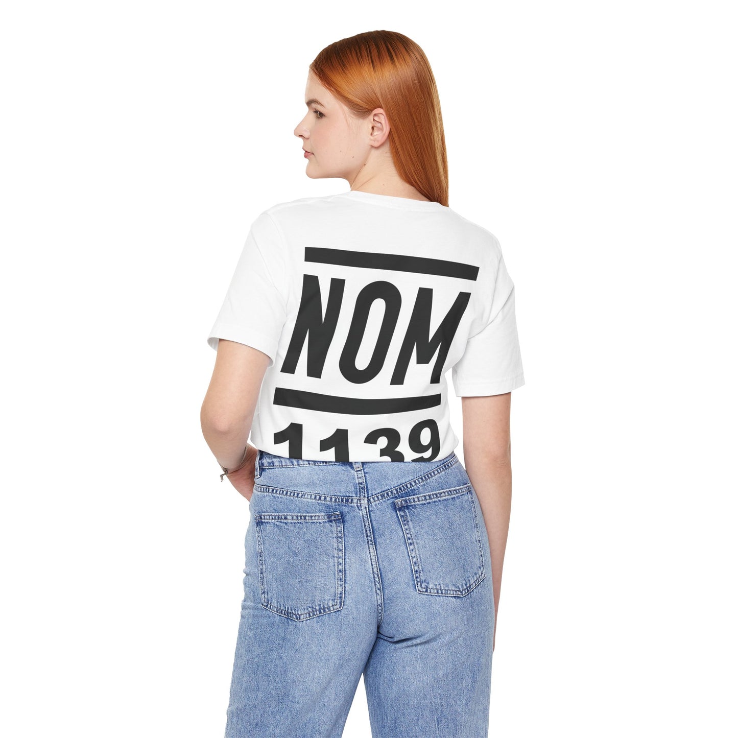 NOM 1139 Short Sleeve Bella+Canvas 3001 T-Shirt with Front and Back Logo