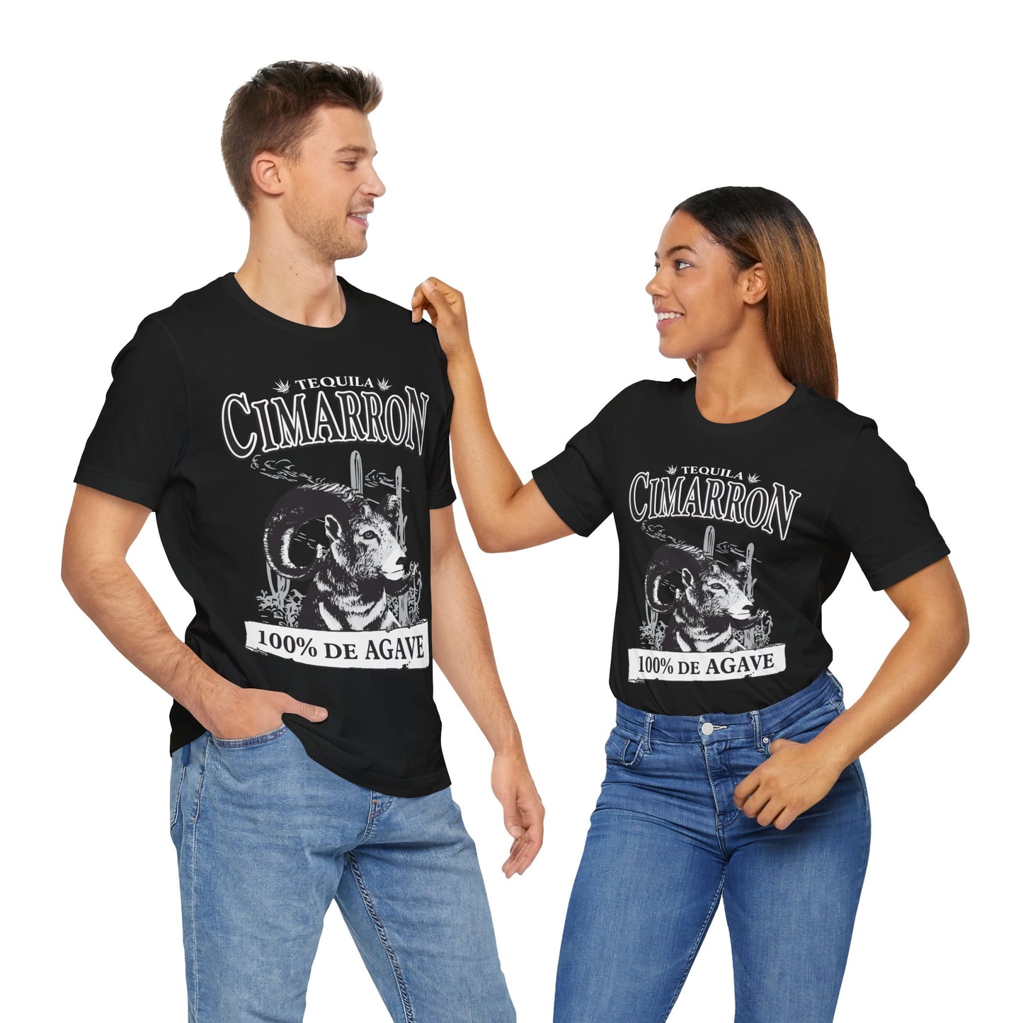 Cimarron Tequila Short Sleeve Bella+Canvas 3001 T-Shirt with Front Logo