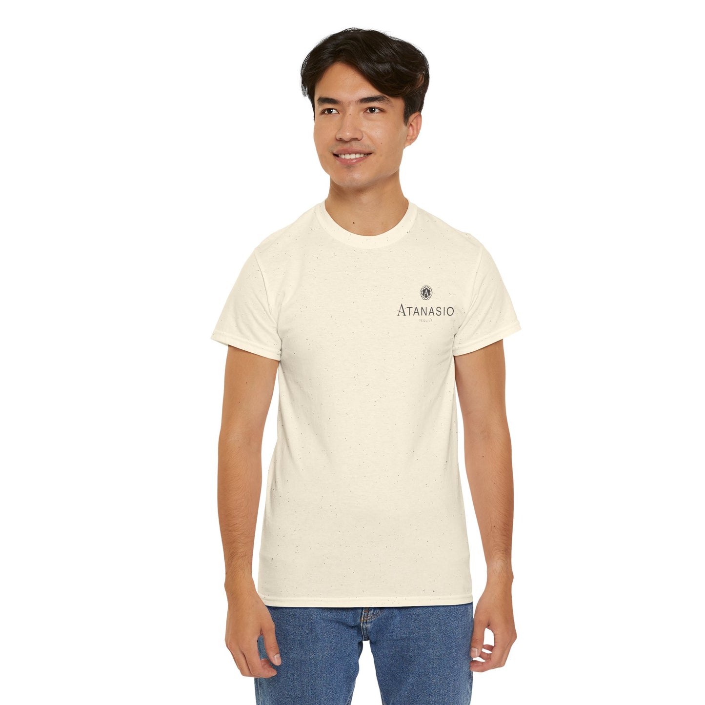 Atanisio Tequila Short Sleeve Gildan 5000 T-Shirt with Front and Back Logo