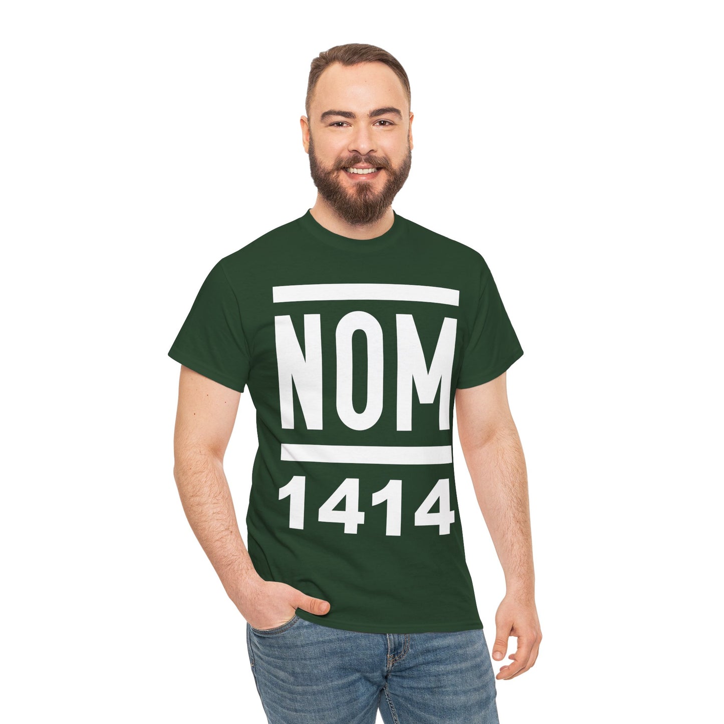 NOM 1414 Short Sleeve Gildan 5000 T-Shirt with Front Logo