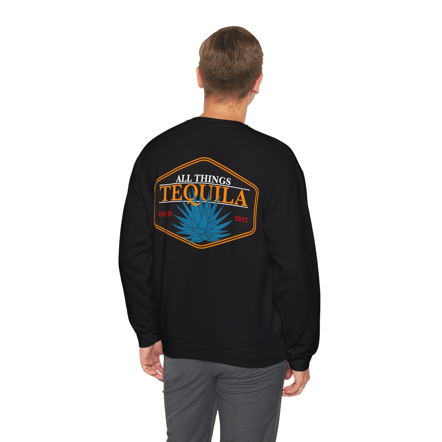 All Things Tequila Gilden 18000 Crewneck Sweatshirt with Front and Back Logo