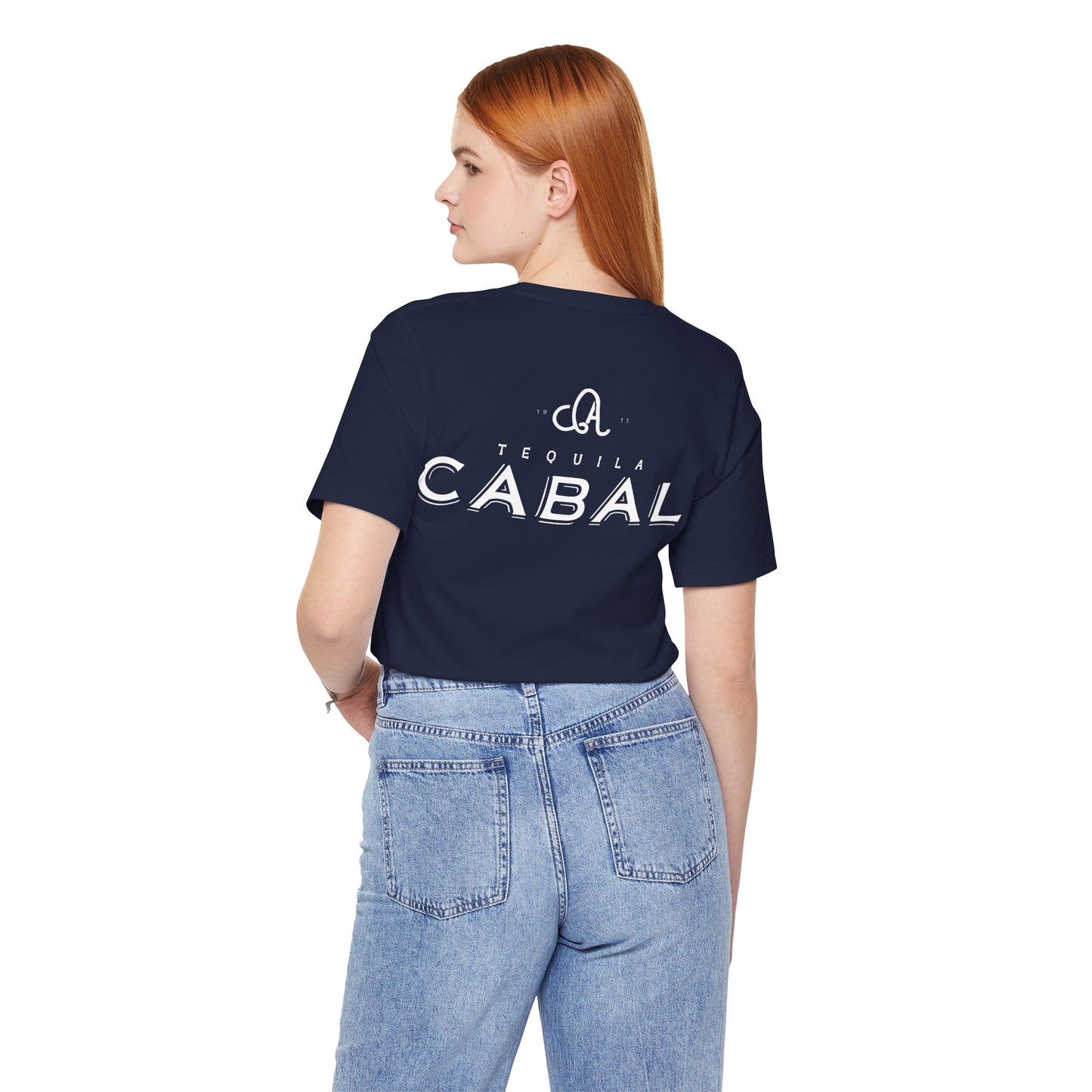 Cabal Tequila Short Sleeve Bella+Canvas 3001 T-Shirt with Front and Back Logo