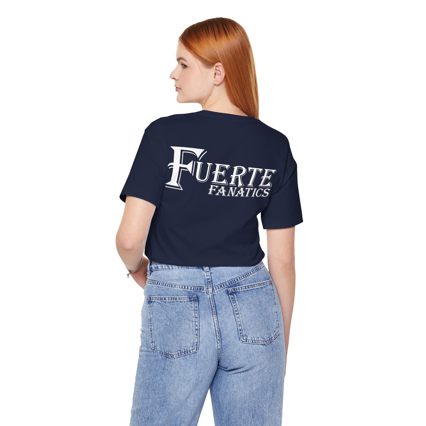 Fuerte Fanatics Short Sleeve Bella+Canvas 3001 T-Shirt with Front and Back Logo