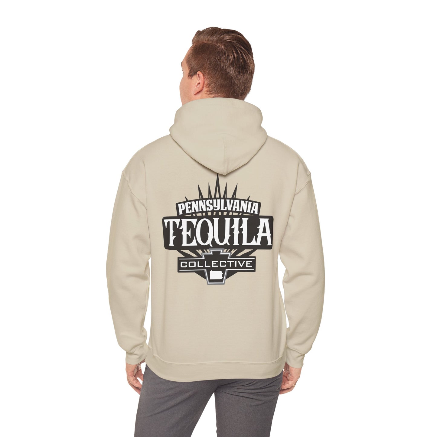 Pennsylvania Tequila Collective Gilden 18500 Hoodie with Front and Back Logo