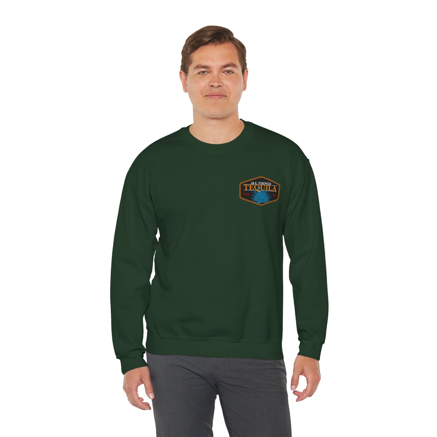 All Things Tequila Gilden 18000 Crewneck Sweatshirt with Front and Back Logo