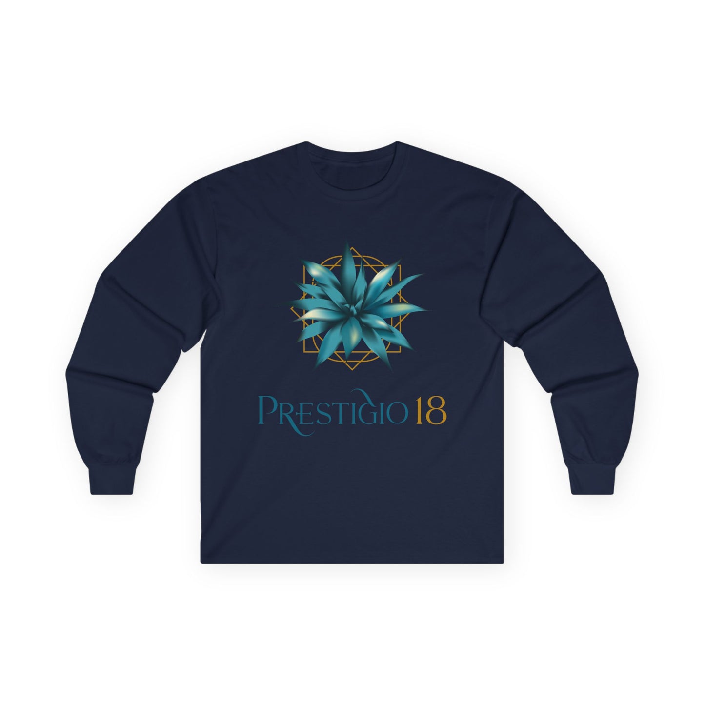 Prestigio 18 Tequila Long Sleeve Gildan 2400 T-Shirt with Front Logo