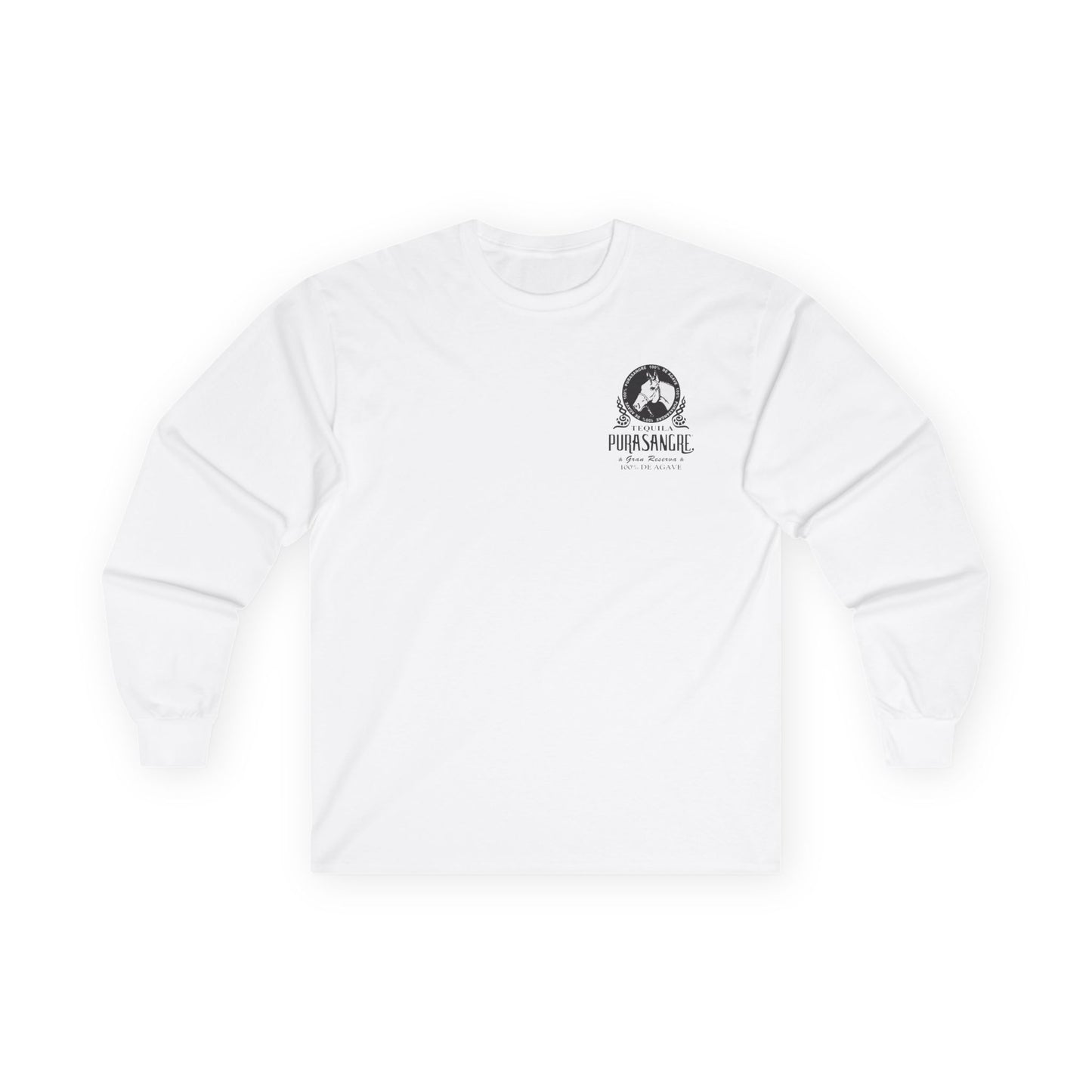 Purasangre Tequila Long Sleeve Gildan 2400 T-Shirt with Front and Back Logo