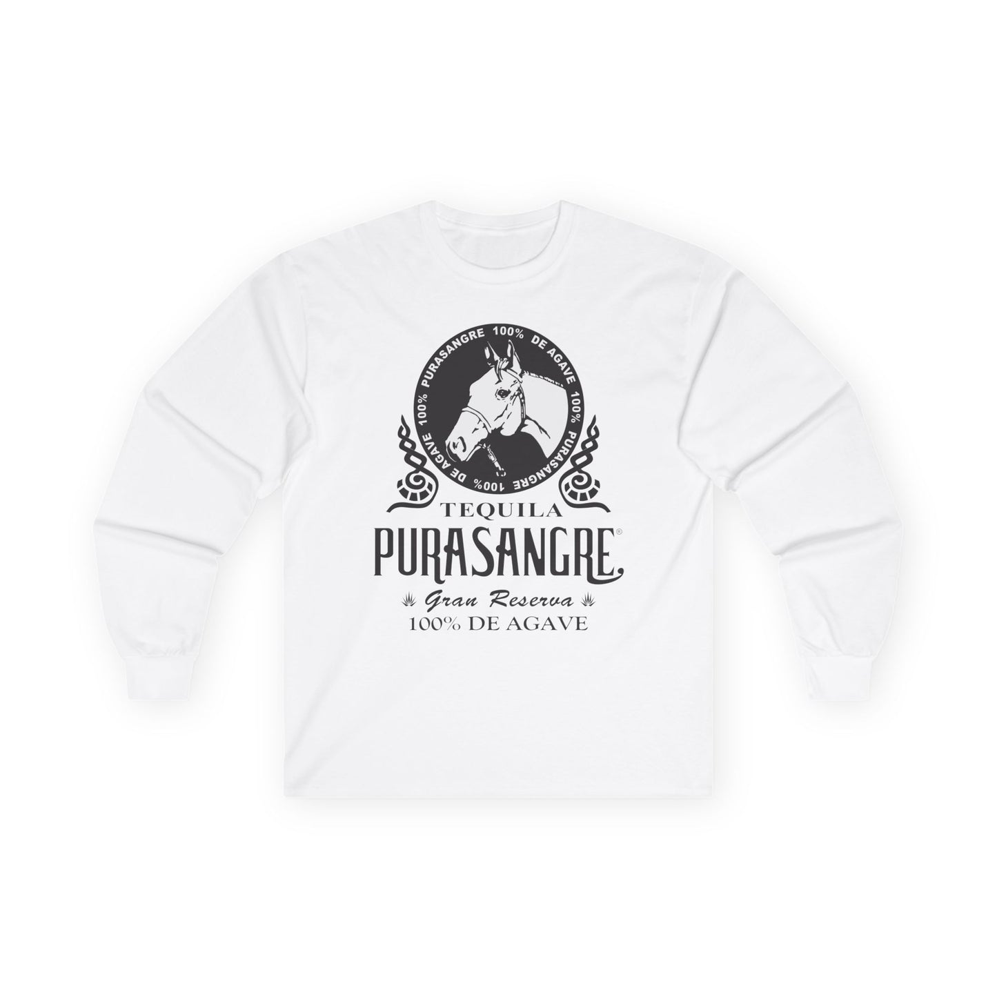 Purasangre Tequila Long Sleeve Gildan 2400 T-Shirt with Front Logo