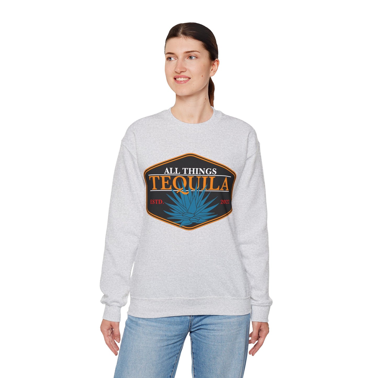 All Things Tequila Gilden 18000 Crewneck Sweatshirt with Front Logo