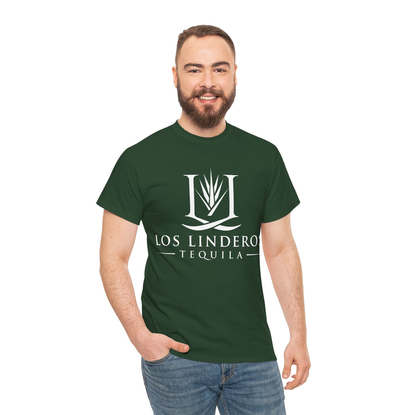 Los Linderos Tequila Short Sleeve Gildan 5000 T-Shirt with Front Logo