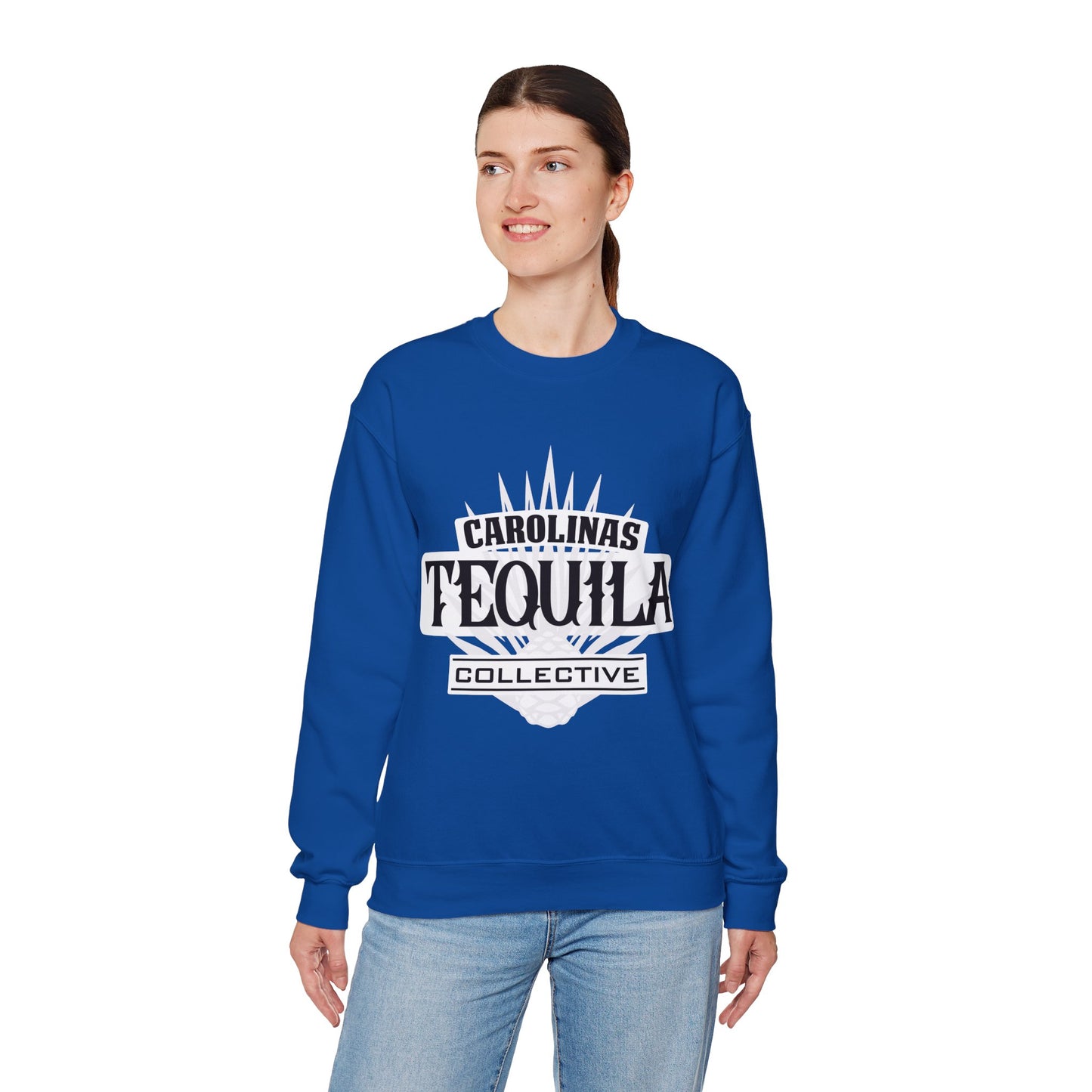 Carolinas Tequila Collective Gilden 18000 Crewneck Sweatshirt with Front Logo