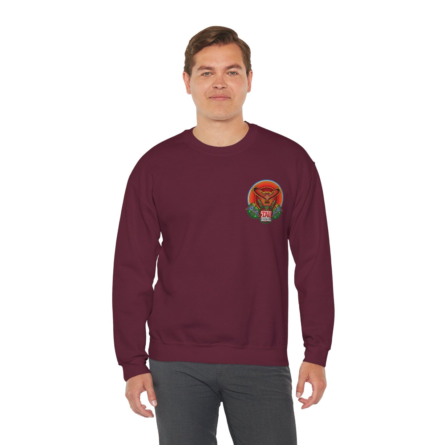 Tau Tequila Gilden 18000 Crewneck Sweatshirt with Front and Back Logo