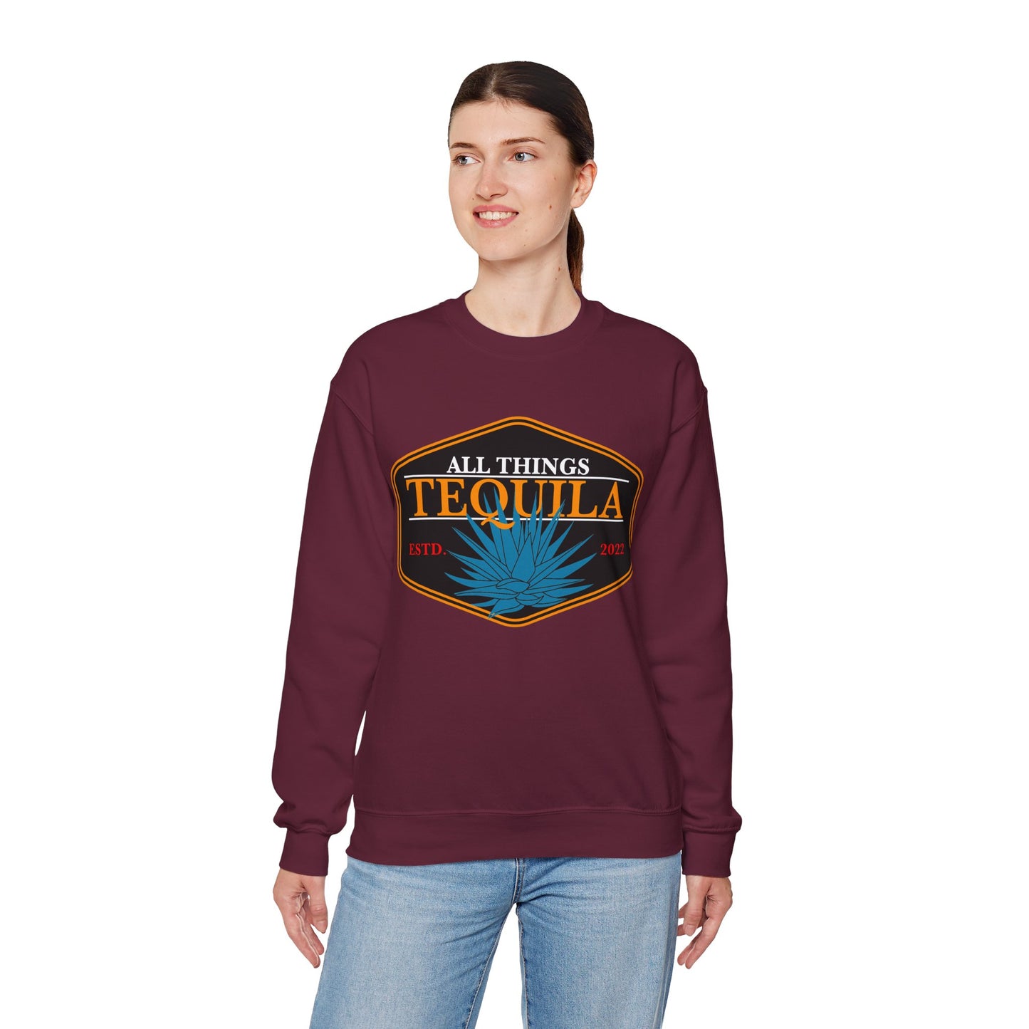 All Things Tequila Gilden 18000 Crewneck Sweatshirt with Front Logo