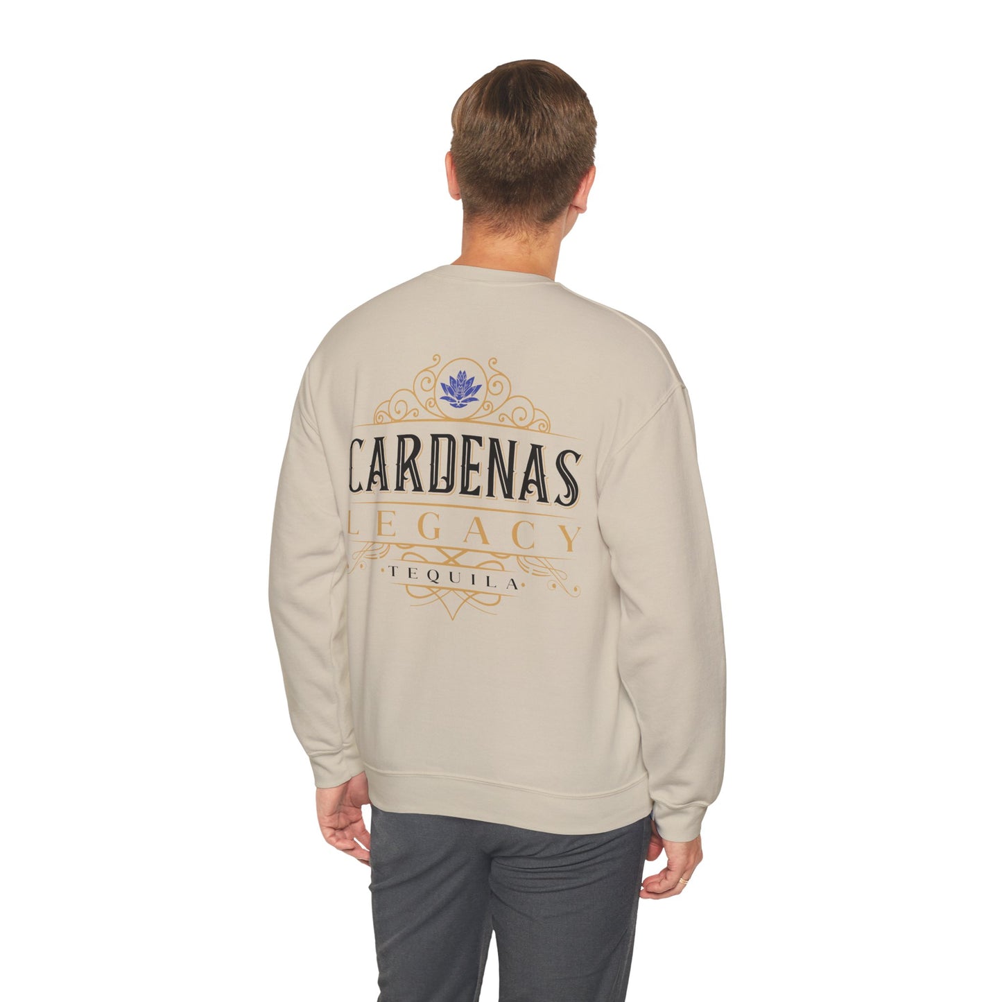 Cardenas Legacy Tequila Gilden 18000 Crewneck Sweatshirt with Front and Back Logo