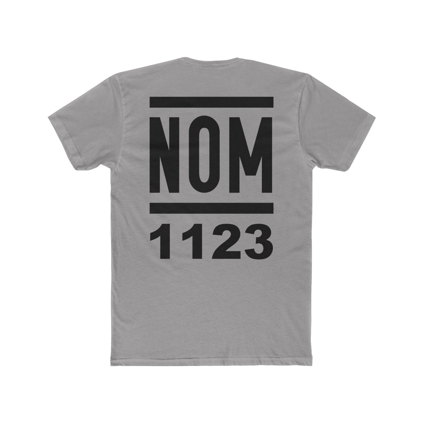 NOM 1123 Short Sleeve Next Level 3600 T-Shirt with Front and Back Logo