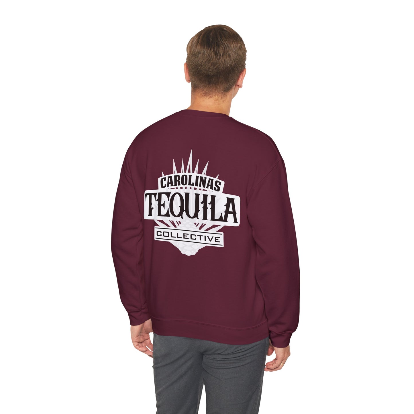 Carolinas Tequila Collective Gilden 18000 Crewneck Sweatshirt with Front and Back Logo