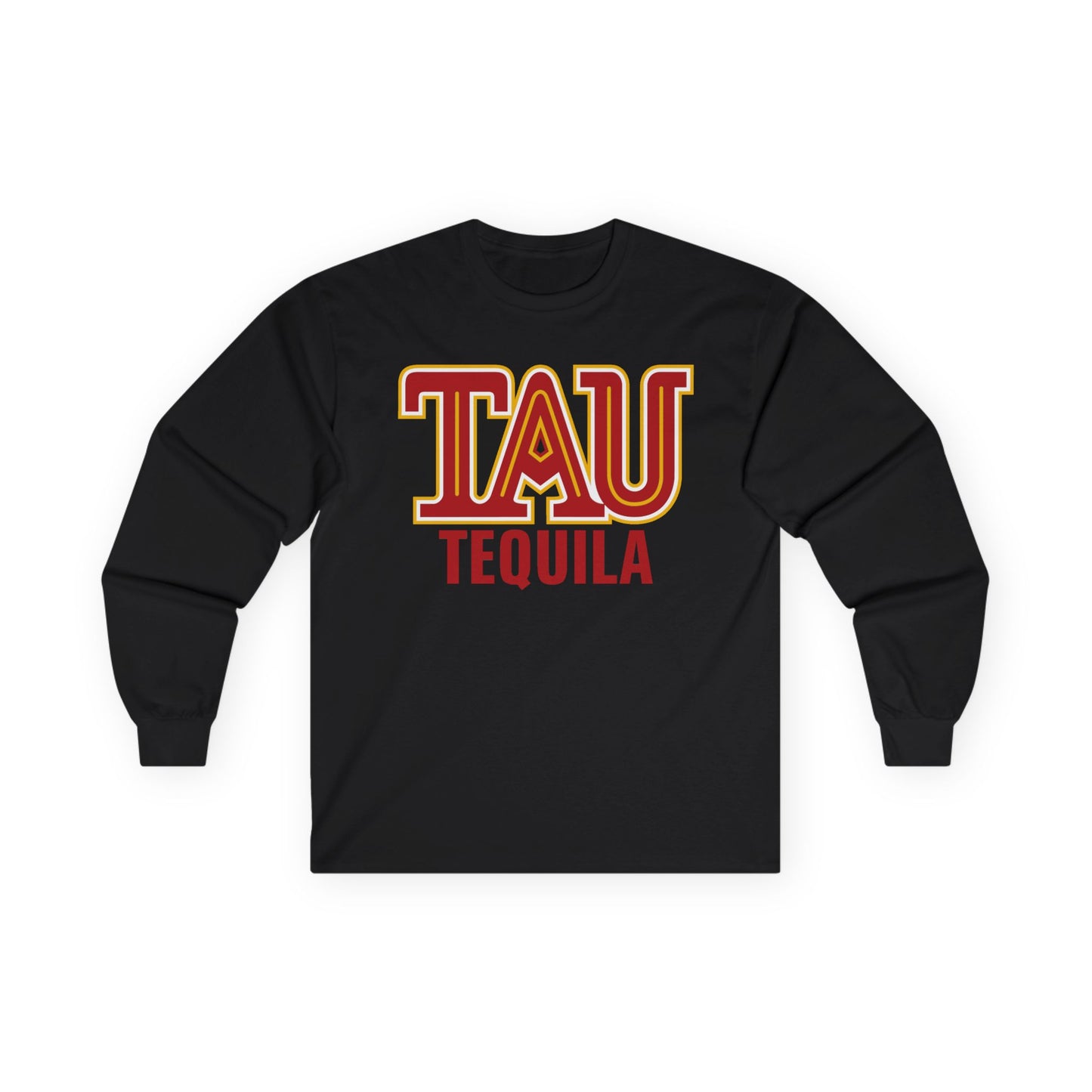 Tau Tequila Long Sleeve Gildan 2400 T-Shirt with Front Logo