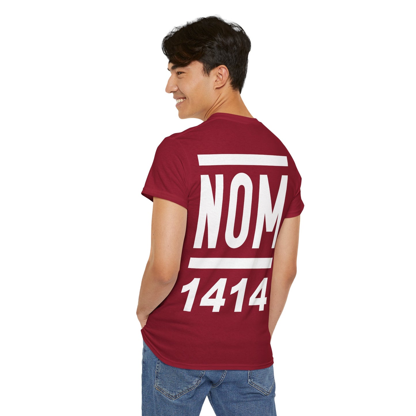 NOM 1414 Short Sleeve Gildan 5000 T-Shirt with Front and Back Logo