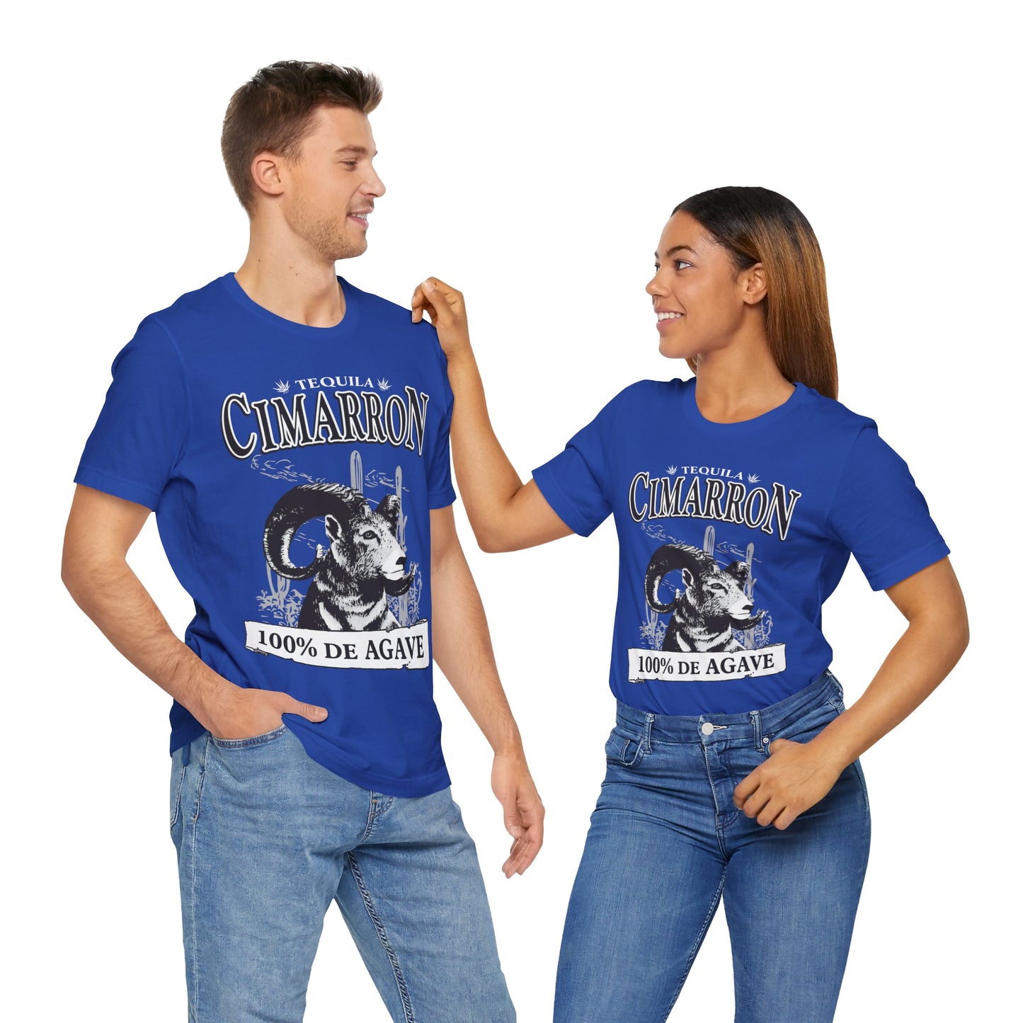 Cimarron Tequila Short Sleeve Bella+Canvas 3001 T-Shirt with Front Logo