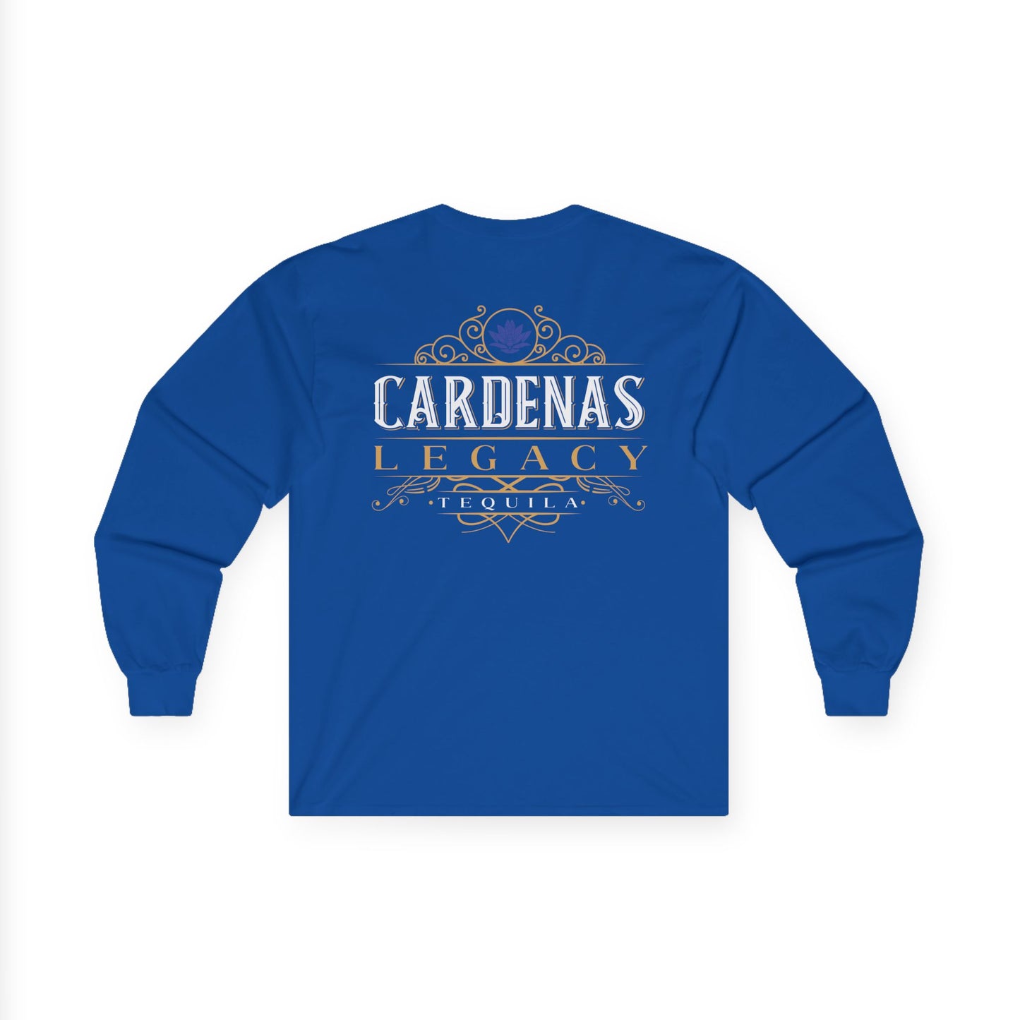 Cardenas Legacy Tequila Long Sleeve Gildan 2400 T-Shirt with Front and Back Logo