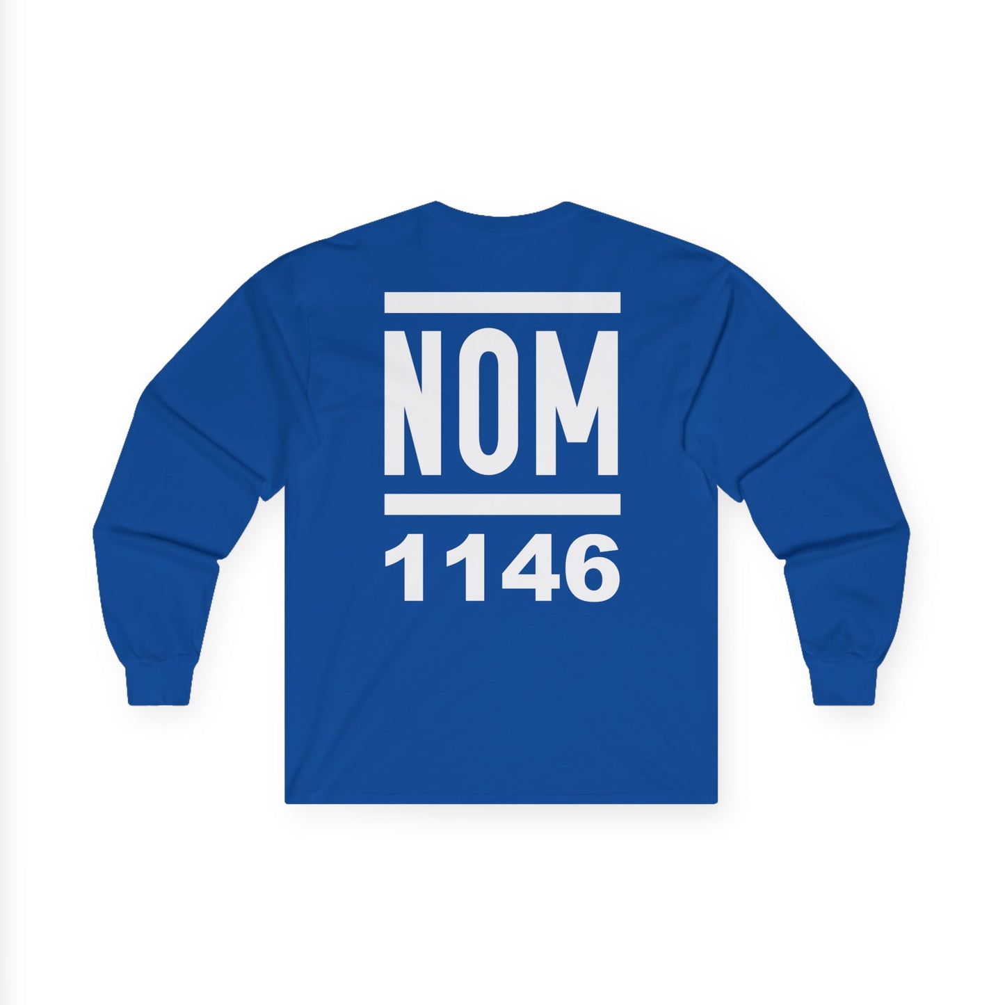 NOM 1146 Long Sleeve Gildan 2400 T-Shirt with Front and Back Logo