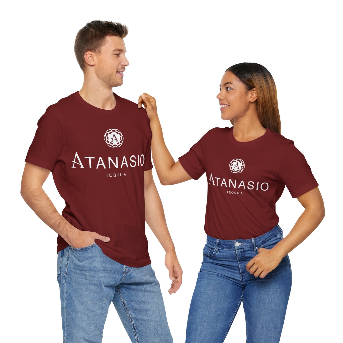 Atanisio Tequila Short Sleeve Bella+Canvas 3001 T-Shirt with Front Logo