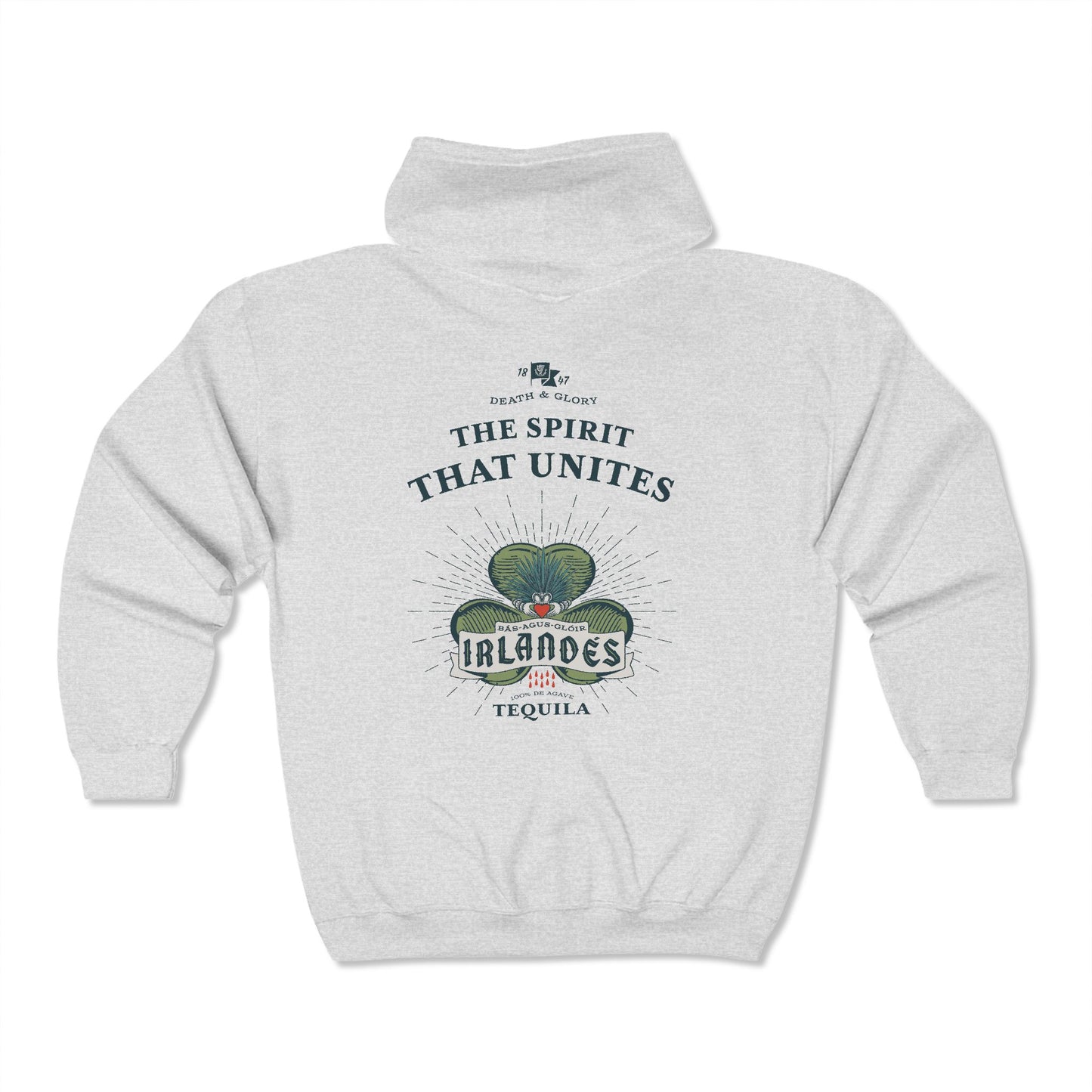 Irlandes Tequila Gildan 18600 Zip-Up Hooded Sweatshirt