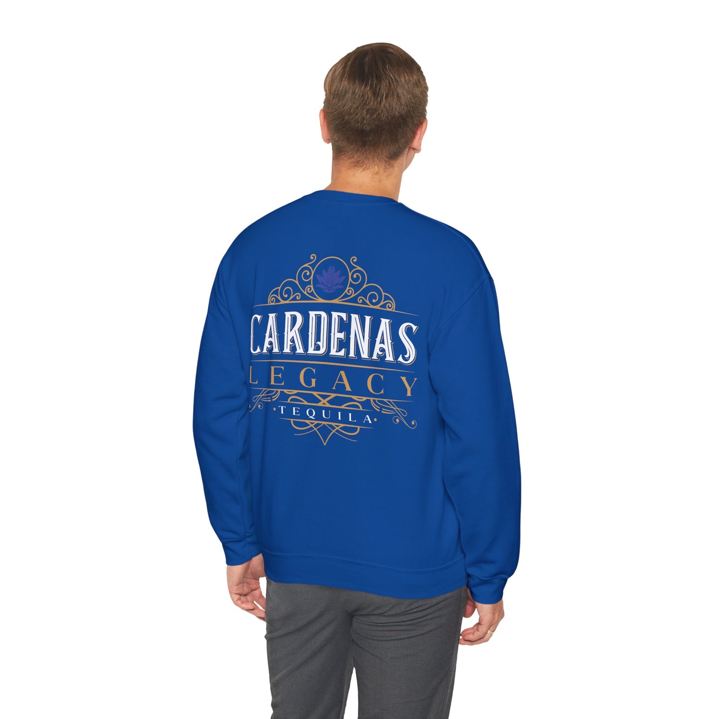 Cardenas Legacy Tequila Gilden 18000 Crewneck Sweatshirt with Front and Back Logo