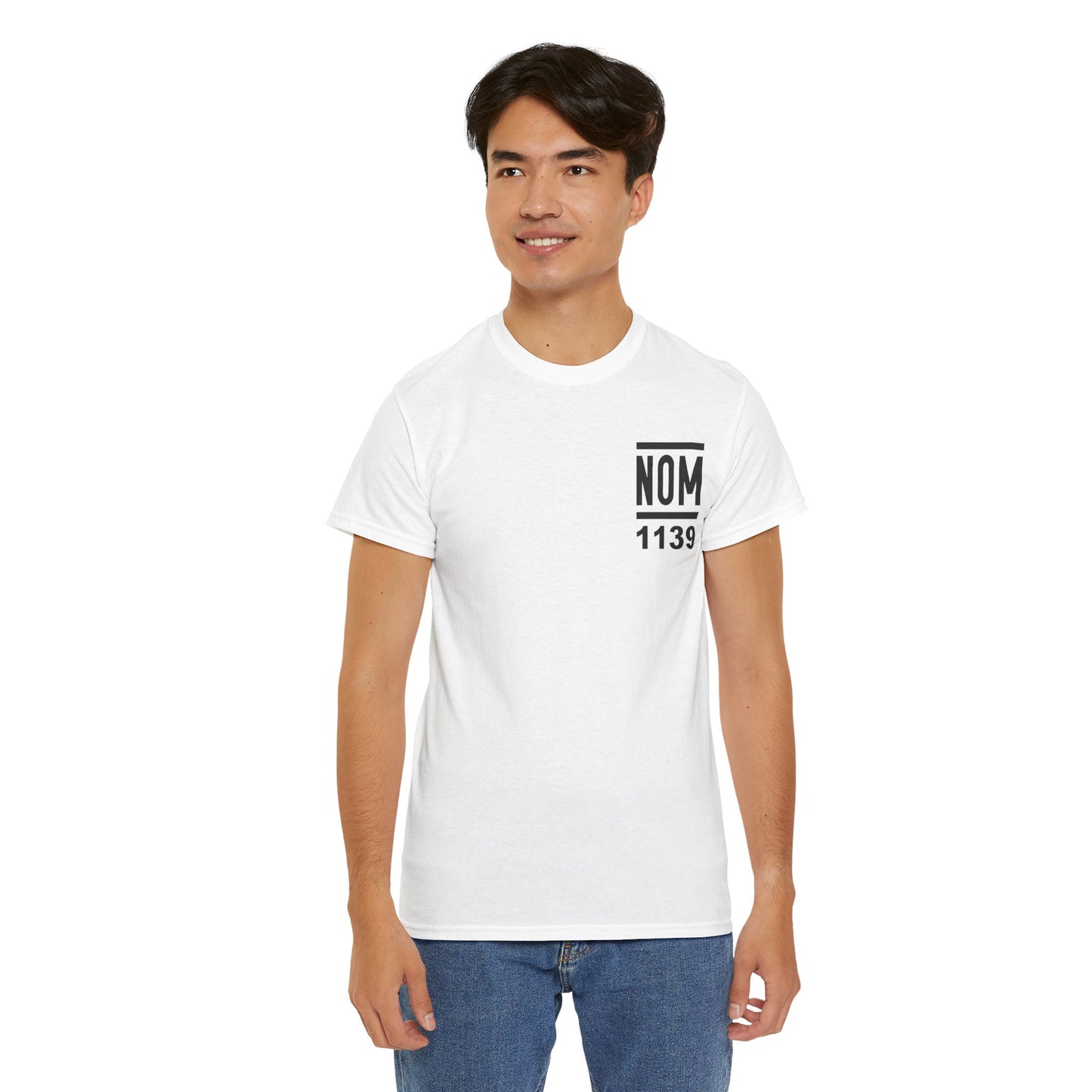 NOM 1139 Short Sleeve Gildan 5000 T-Shirt with Front and Back Logo