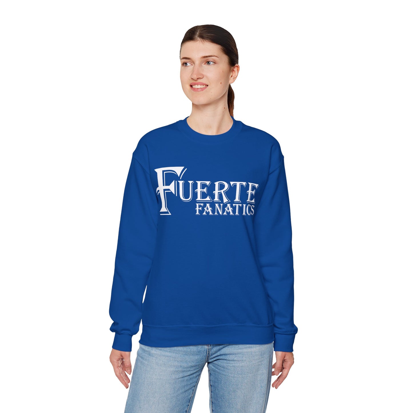 Fuerte Fanatics Gilden 18000 Crewneck Sweatshirt with Front Logo