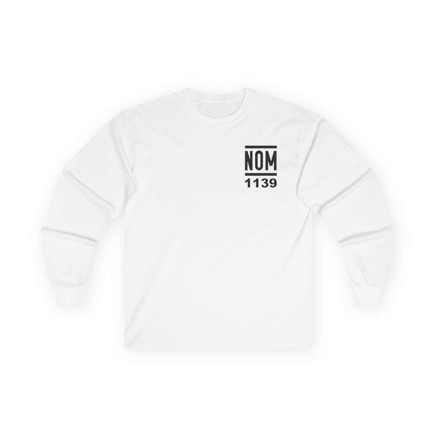 NOM 1139 Long Sleeve Gildan 2400 T-Shirt with Front and Back Logo