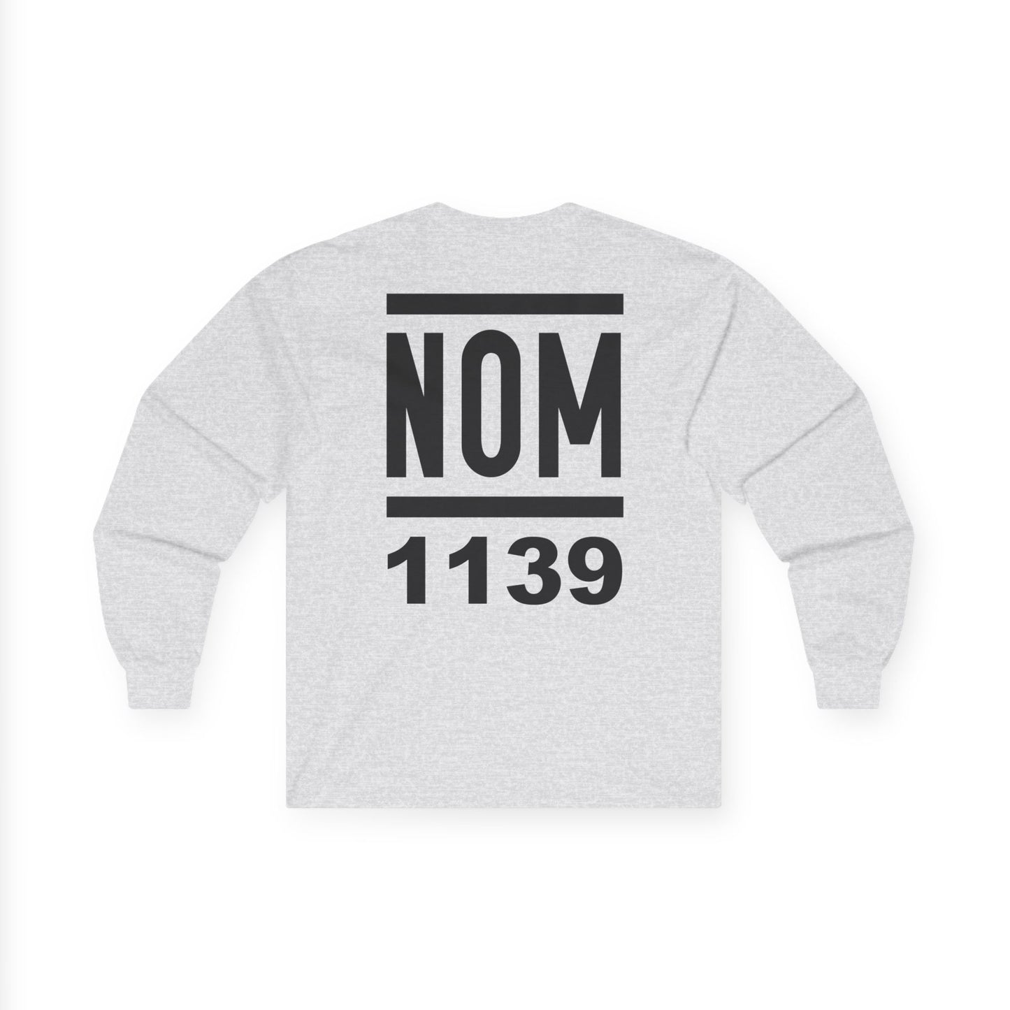 NOM 1139 Long Sleeve Gildan 2400 T-Shirt with Front and Back Logo