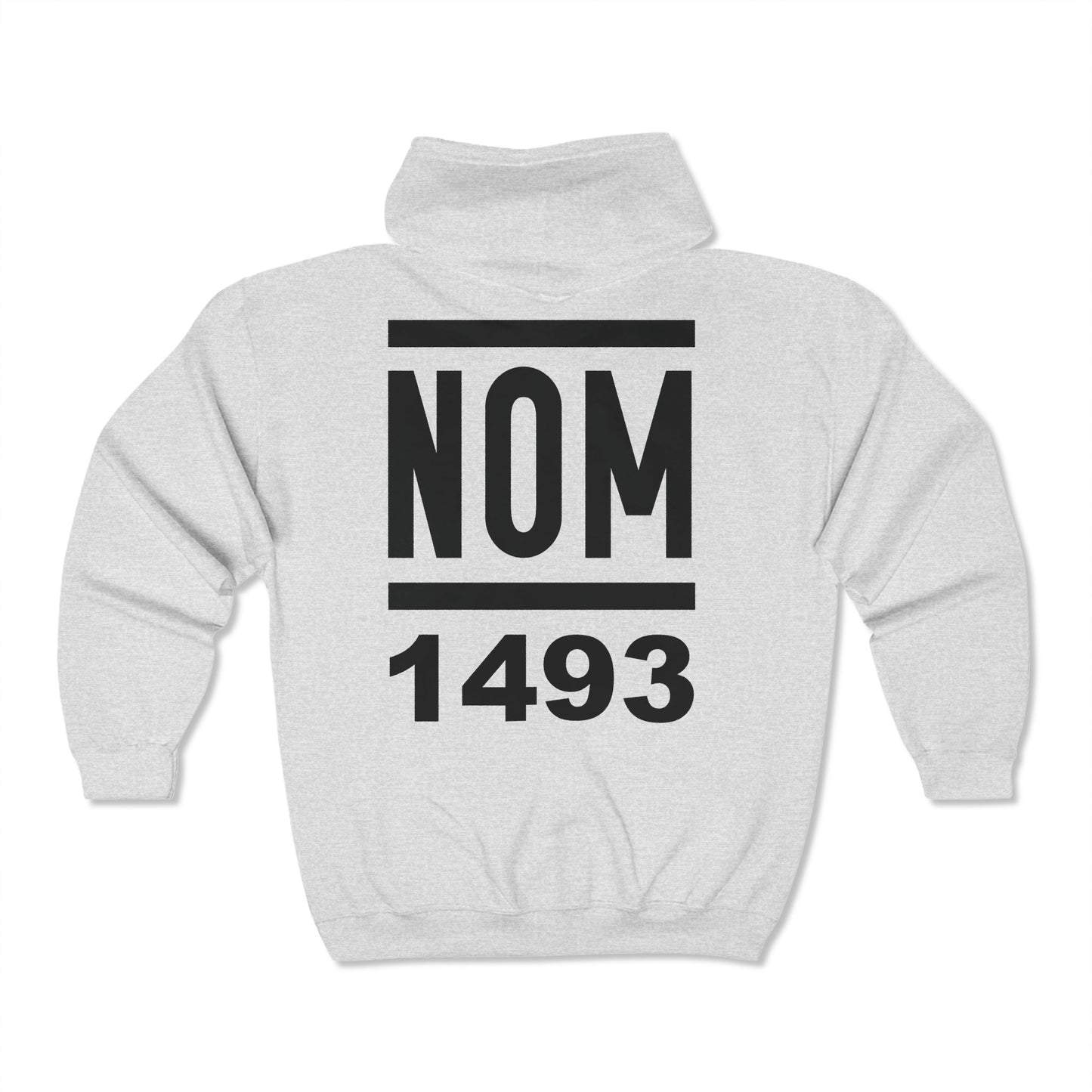 NOM 1493 Gildan 18600 Zip-Up Hooded Sweatshirt