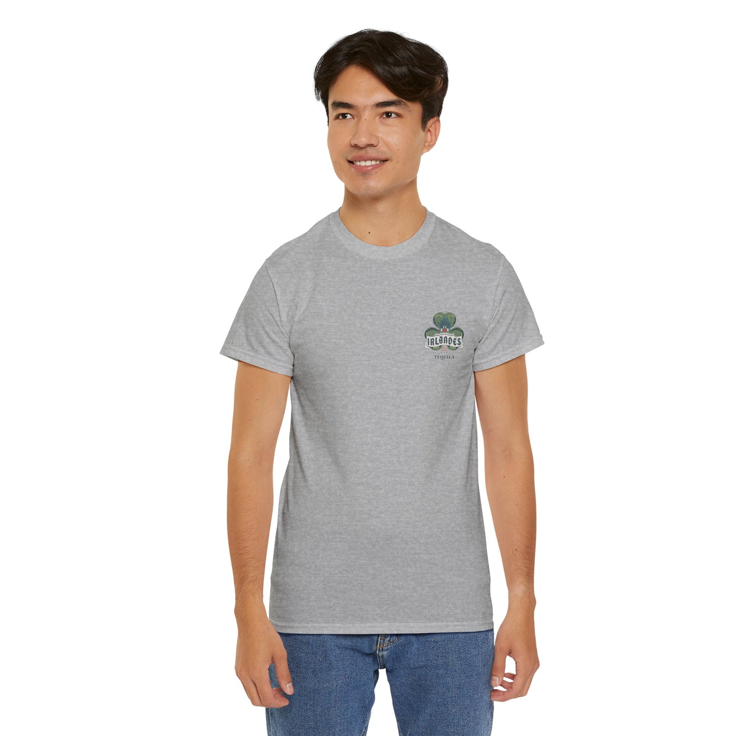 Irlande's Tequila Short Sleeve Gildan 5000 T-Shirt with Front and Back Logo