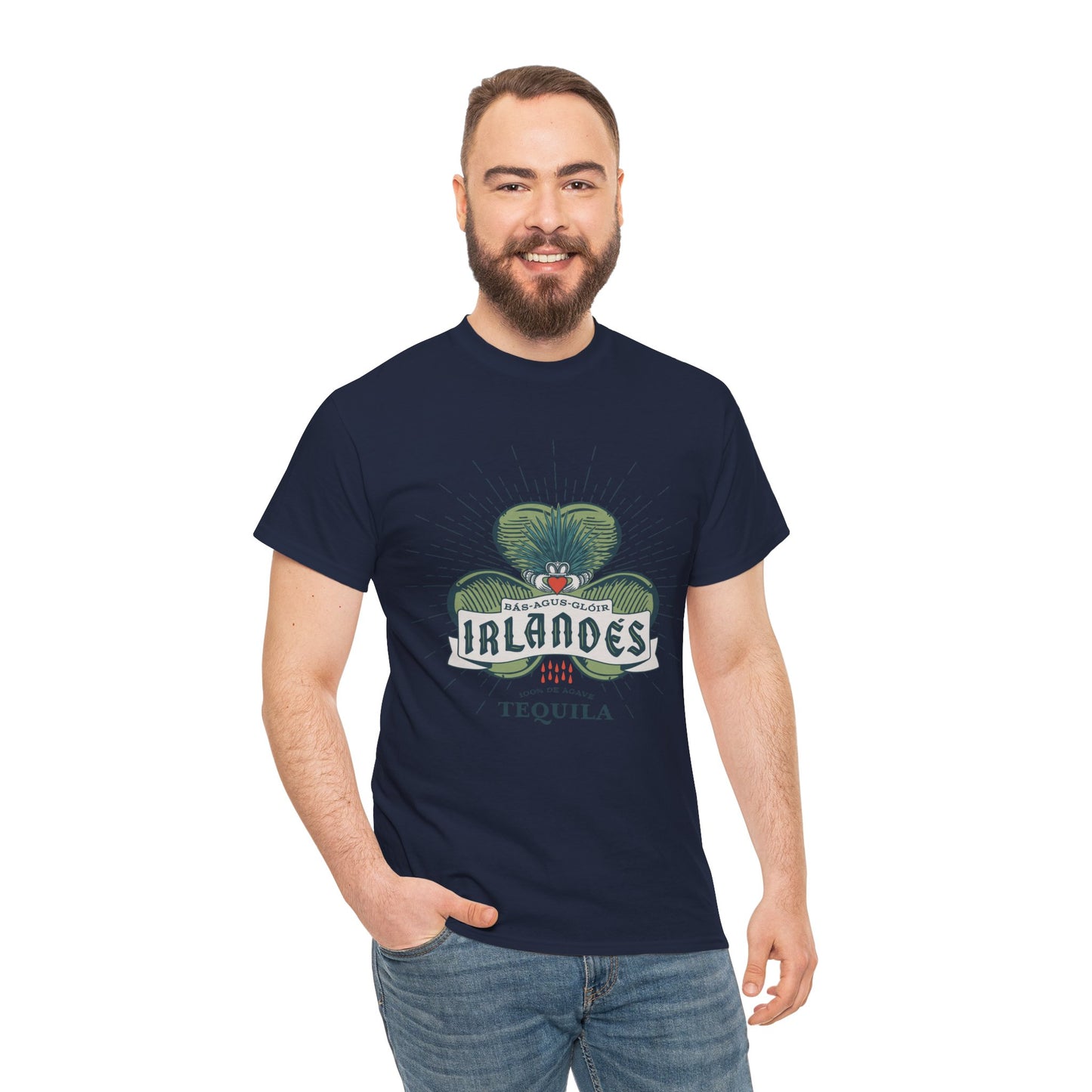 Irlande's Tequila Short Sleeve Gildan 5000 T-Shirt with Front Logo