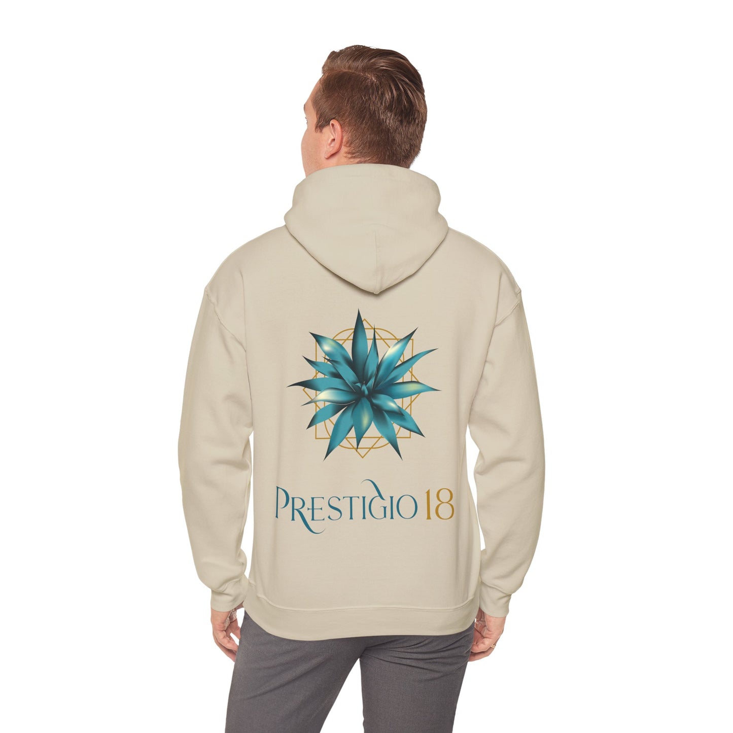 Prestigio 18 Tequila Gilden 18500 Hoodie with Front and Back Logo