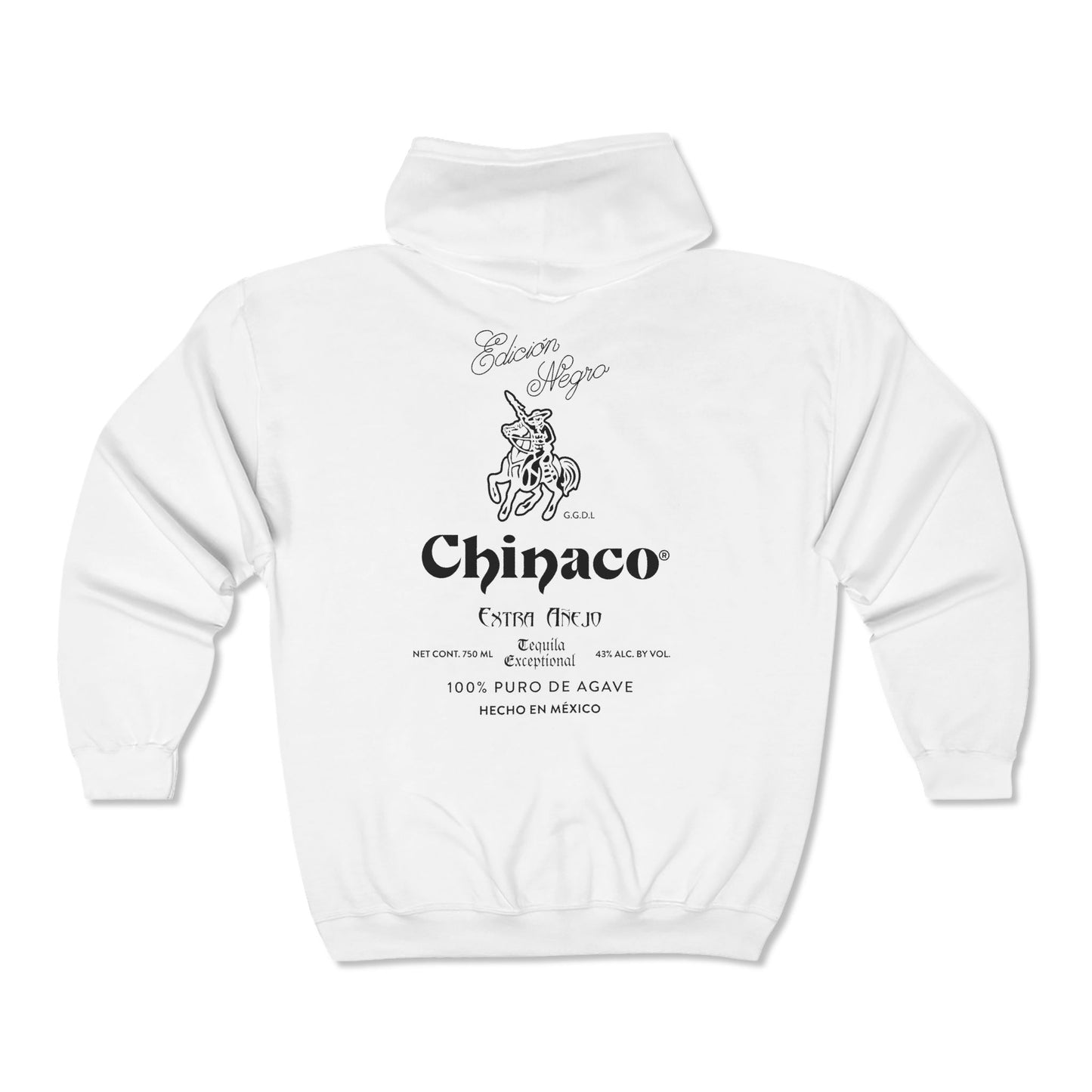 Chinaco Tequila Retro Gildan 18600 Zip-Up Hooded Sweatshirt