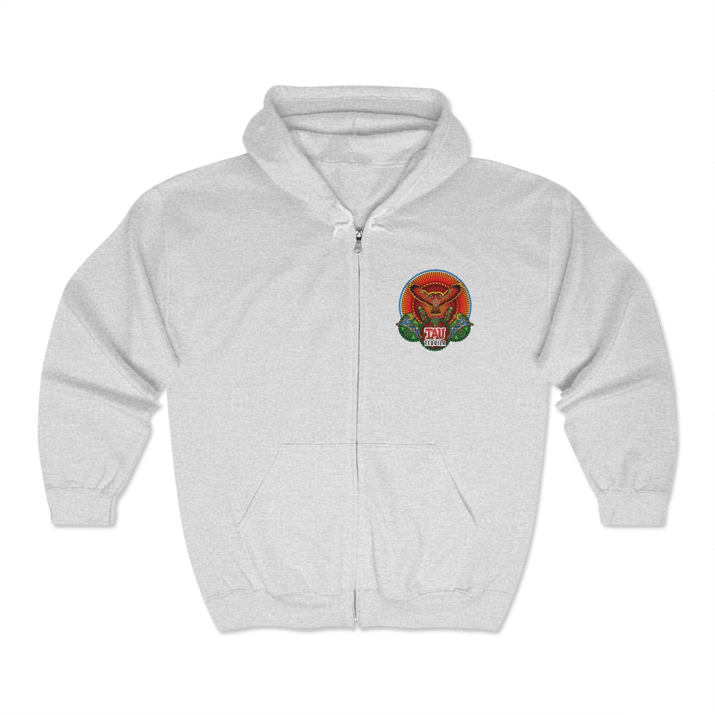 Tau Tequila Gildan 18600 Zip-Up Hooded Sweatshirt